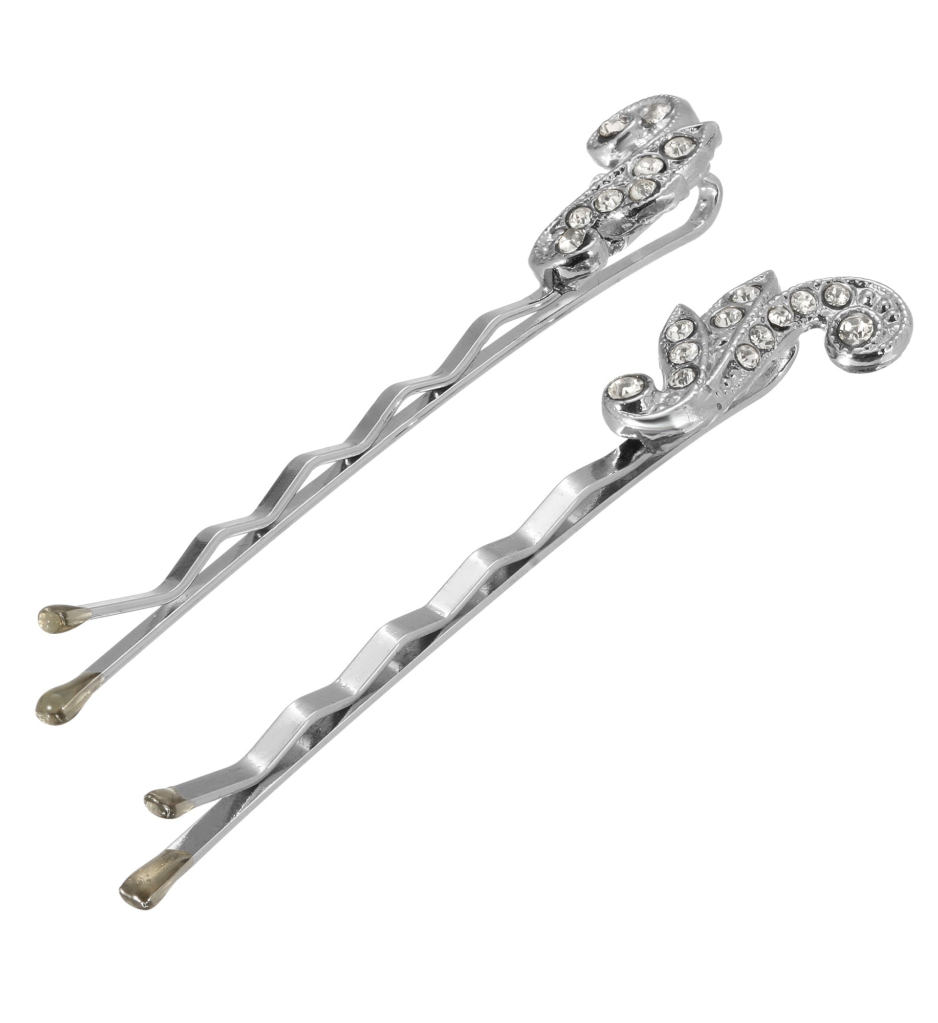 1928 Jewelry Deco Brilliant Crystal Bobby Pin Set