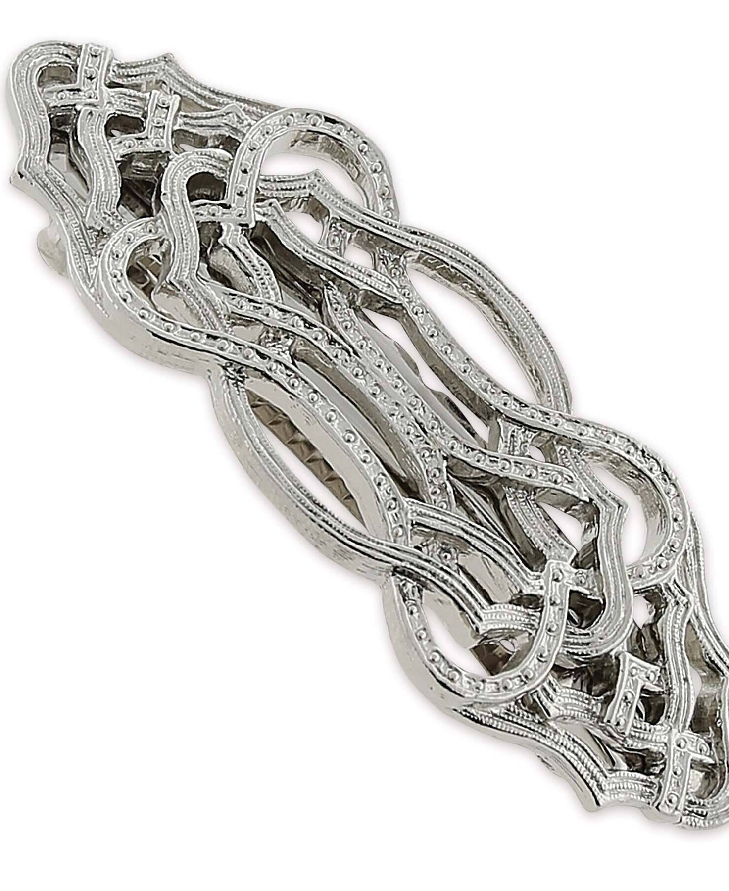 1928 Jewelry Filigree Art Deco Inspired Hair Barrette