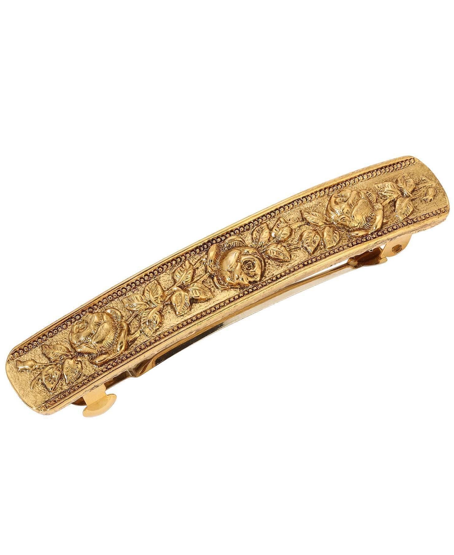 1928 Jewelry Rose Garden Hair Barrette