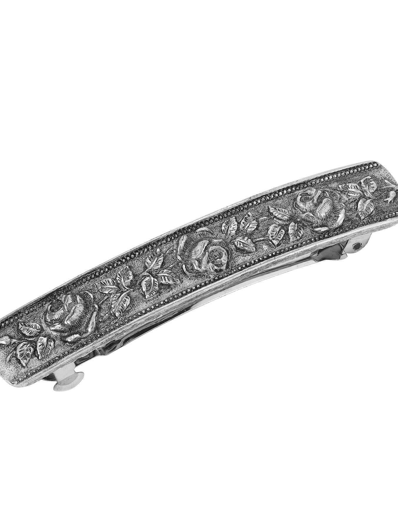 1928 Jewelry Rose Garden Hair Barrette