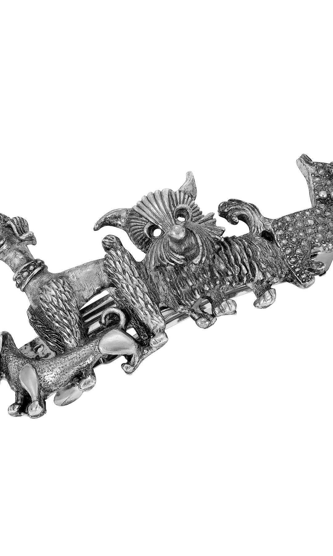 1928 Jewelry Fab Four-Paws Hair Barrette