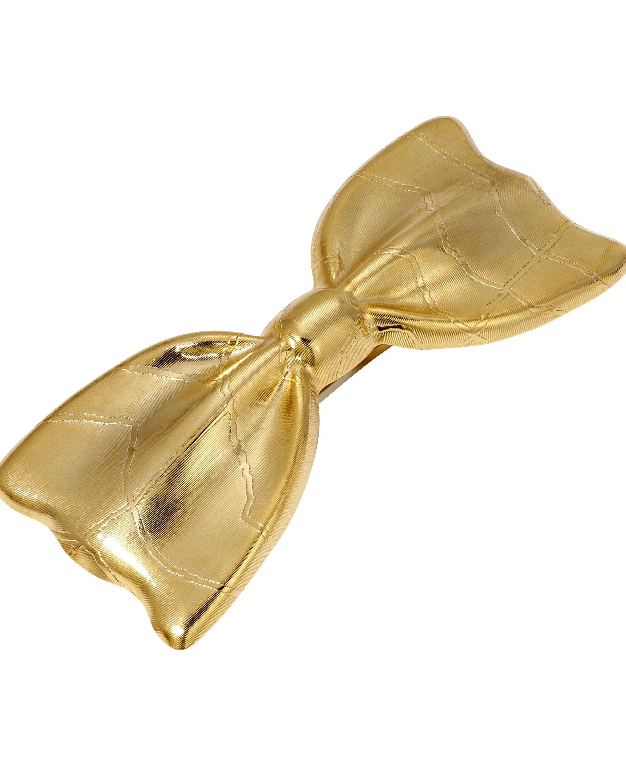 1928 Jewelry Etched Bow Hair Barrette