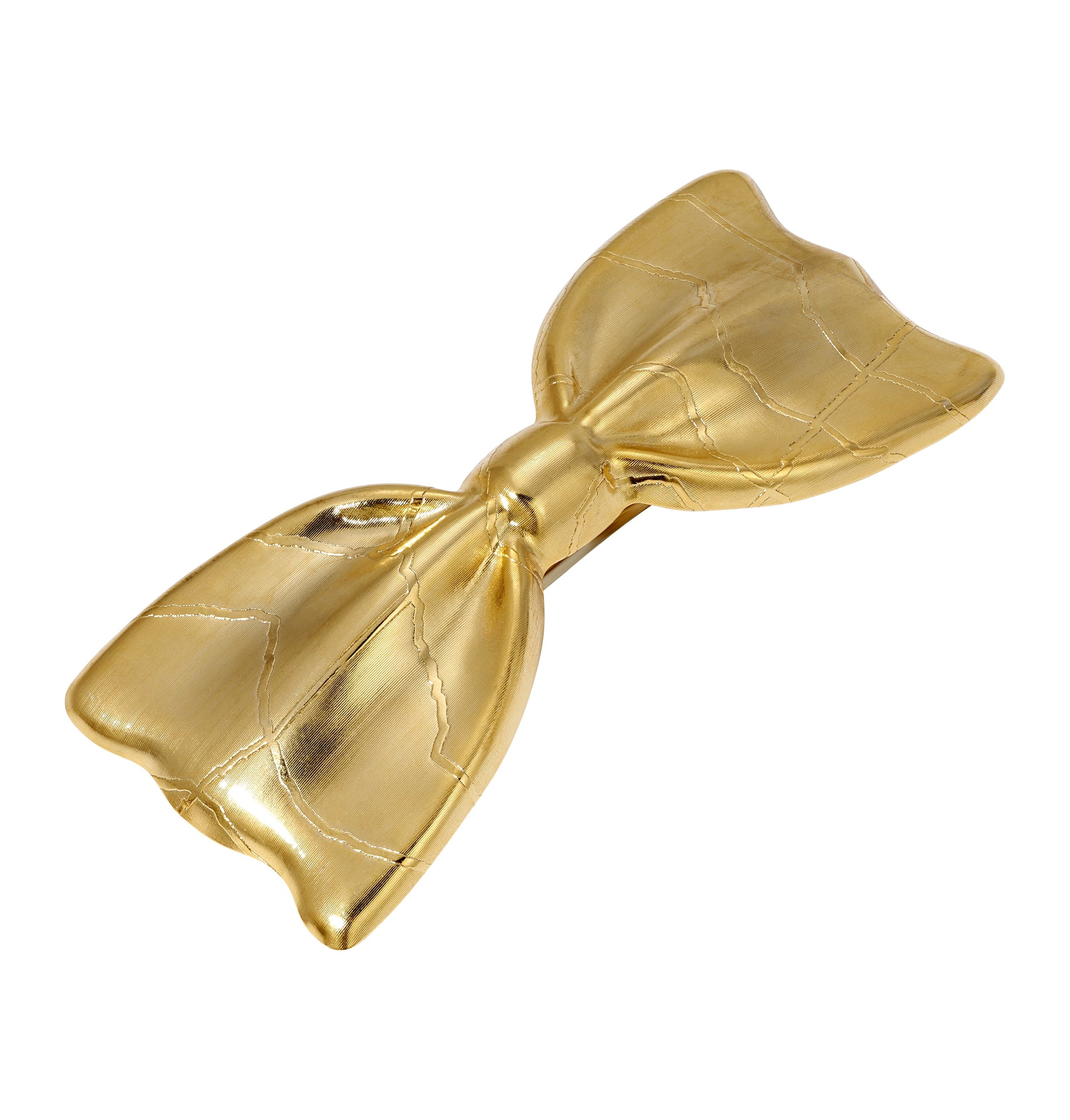 1928 Jewelry Etched Bow Hair Barrette