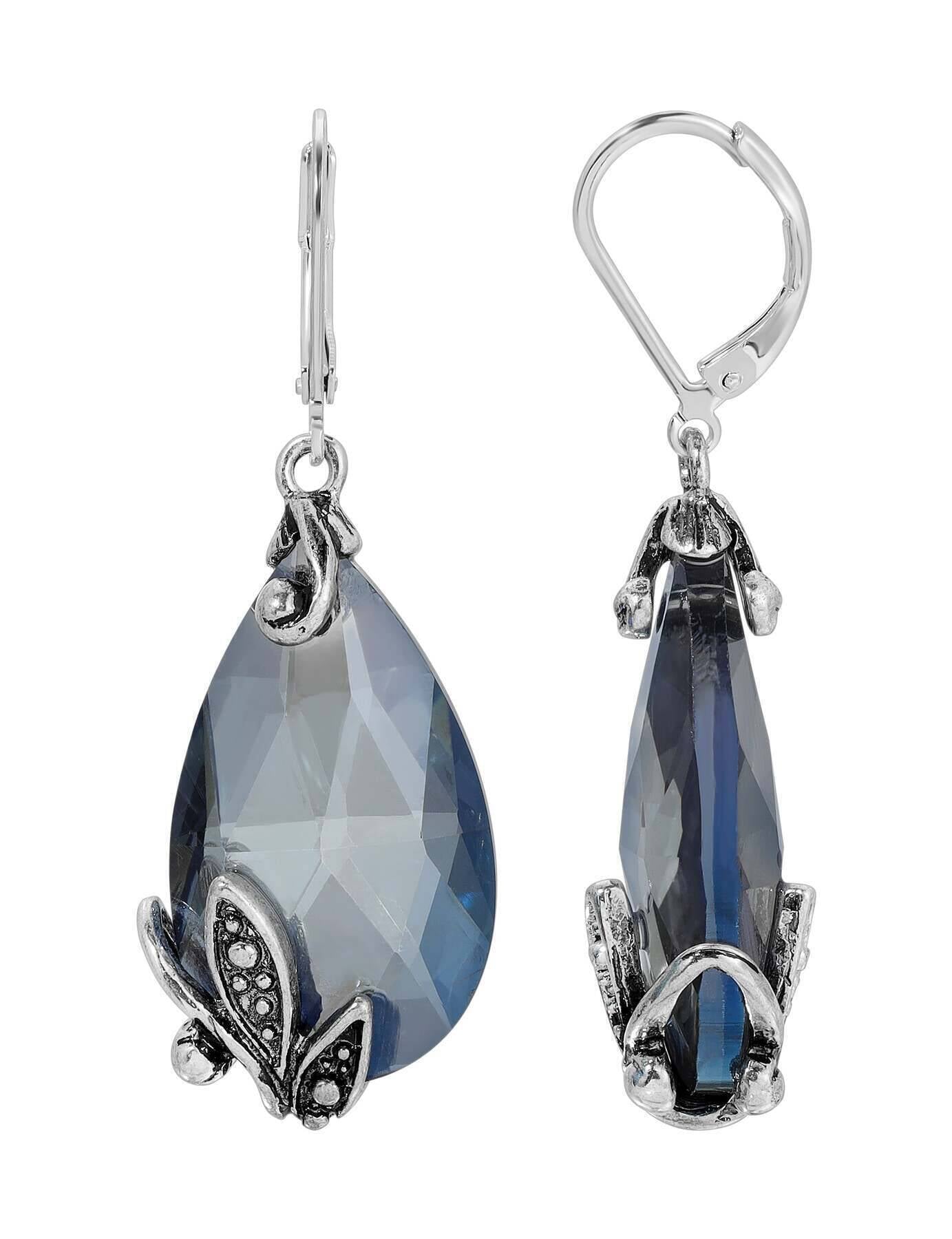Regency Regal Teardrop Crystal Earrings
