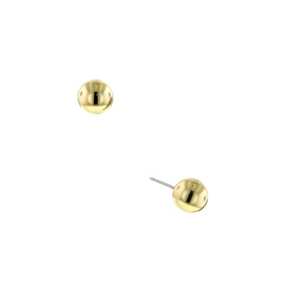 1928 Jewelry Polished Gold Stud Earrings