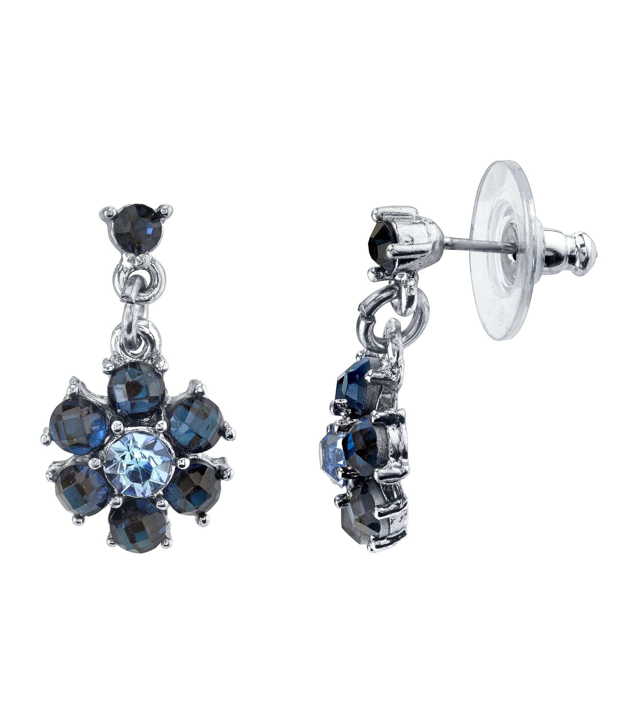 2028 Jewelry Floral Montana Blue Drop Earrings