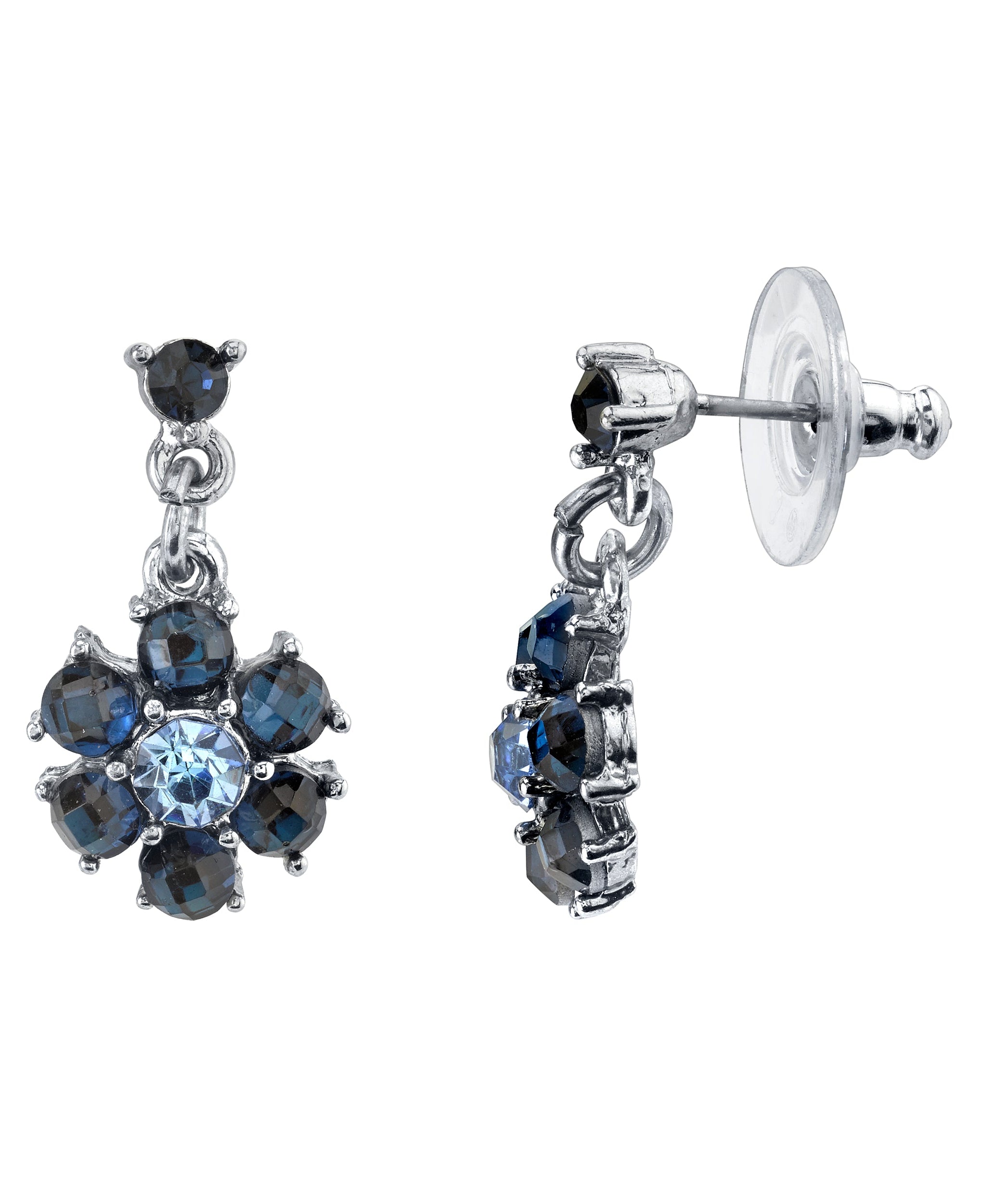 2028 Jewelry Floral Montana Blue Drop Earrings