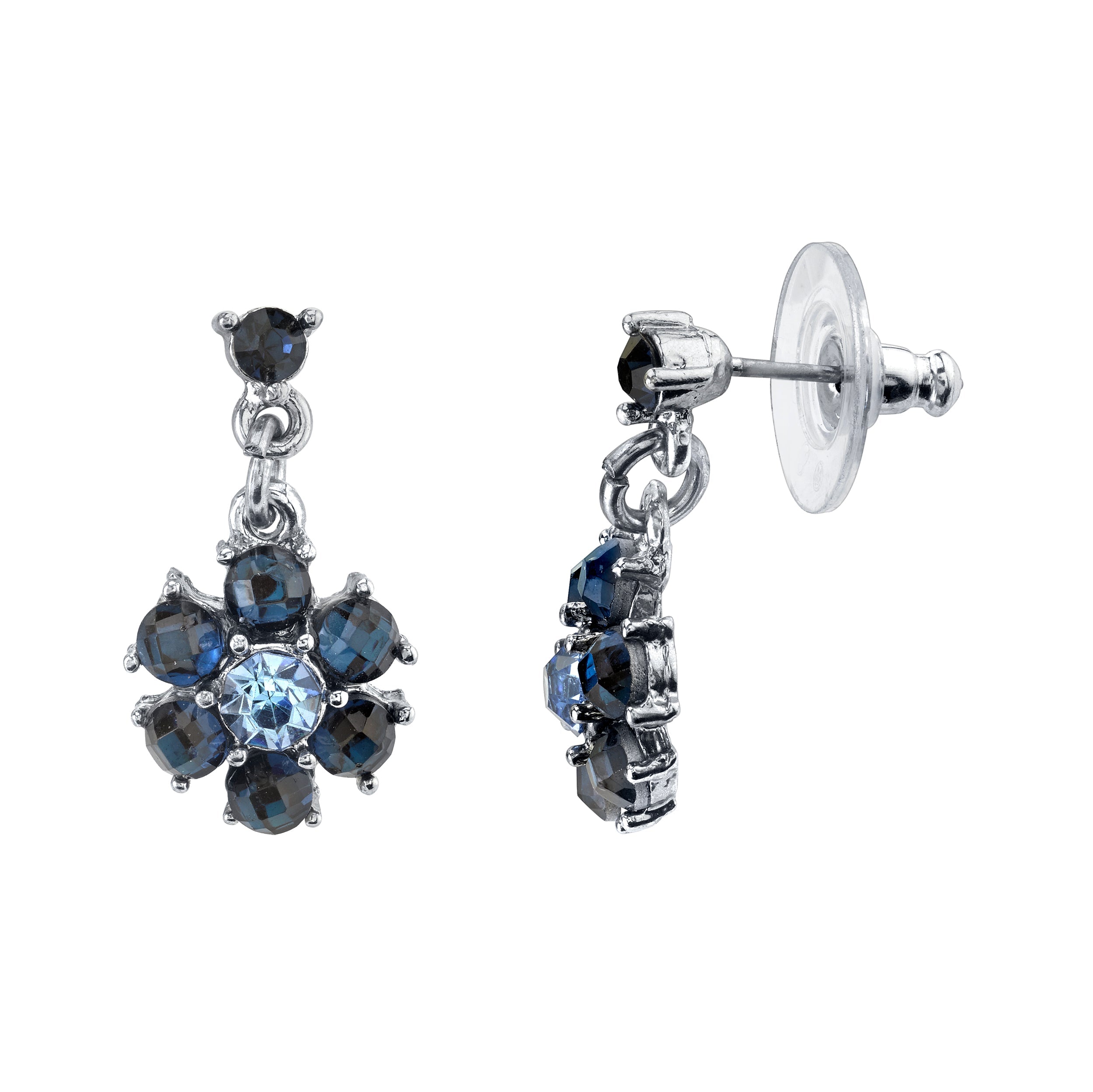 2028 Jewelry Floral Montana Blue Drop Earrings