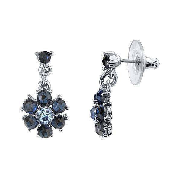 2028 Jewelry Floral Montana Blue Drop Earrings