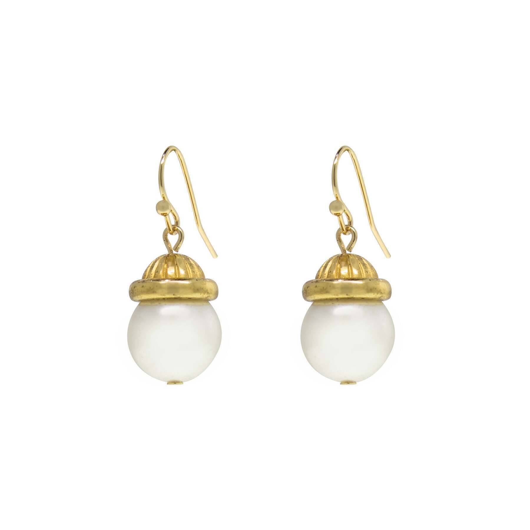 1928 Jewelry Petite Faux Pearl Drop Earrings