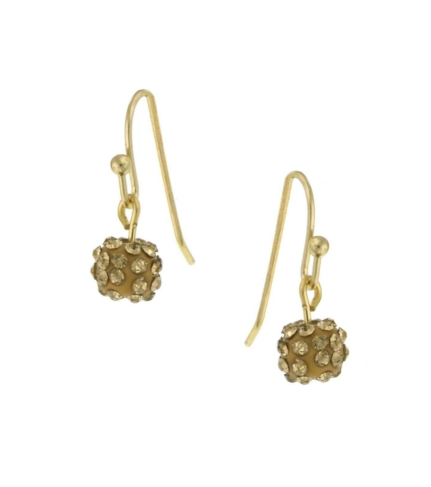 1928 Jewelry Pave 6mm Cluster Drop Earrings