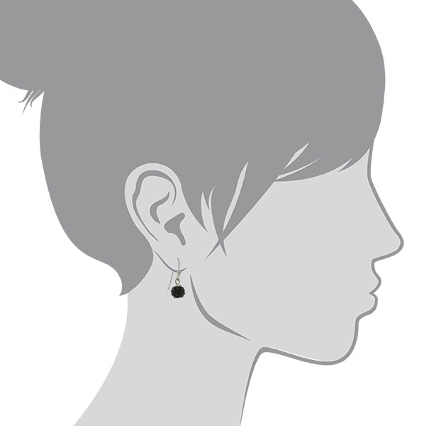 1928 Jewelry Crystal Fireball Pave 6mm Drop Earrings