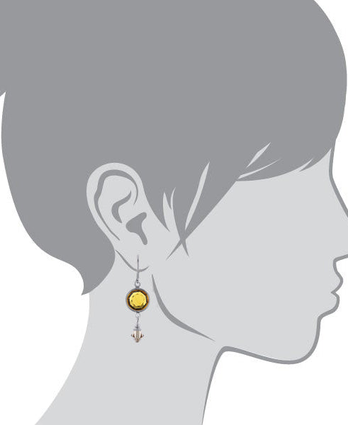 1928 Jewelry Austrian Crystal Channel Drop Earrings