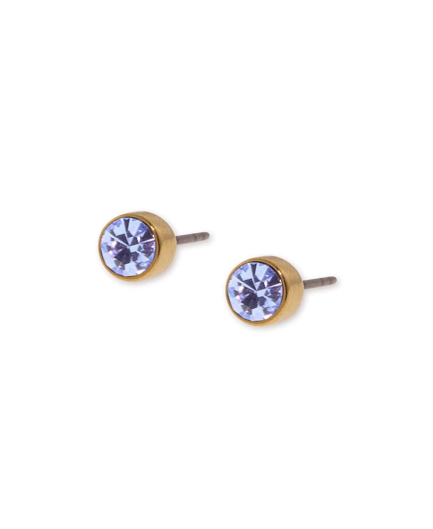 1928 Jewelry Round Crystal Tiny Stud Earrings