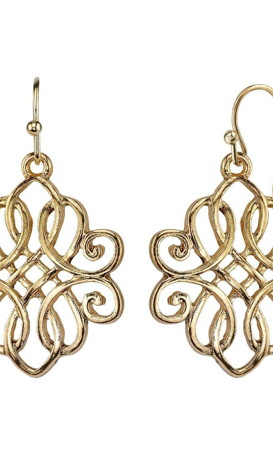 1928 Jewelry Classic Filigree Drop Earrings