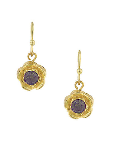 1928 Jewelry Petite Flower Drop Earrings