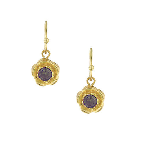 1928 Jewelry Petite Flower Drop Earrings