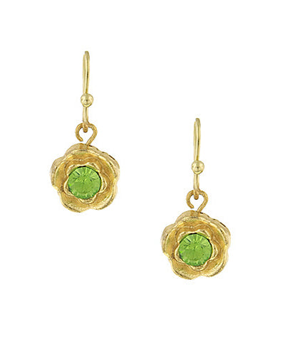 1928 Jewelry Petite Flower Drop Earrings