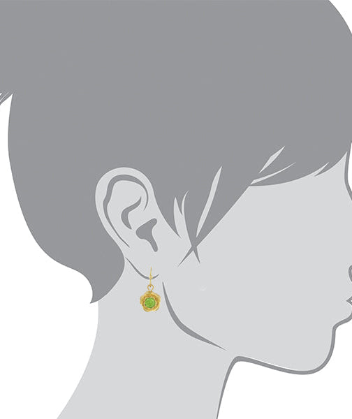 1928 Jewelry Petite Flower Drop Earrings