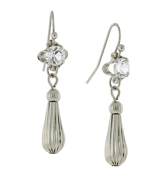 1928 Jewelry Drop Earrings Made With Austrian Crystal