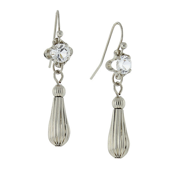 1928 Jewelry Drop Earrings Made With Austrian Crystal