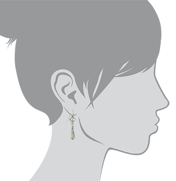 1928 Jewelry Drop Earrings Made With Austrian Crystal