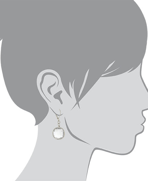 2028 Jewelry Clear Crystal Glass Drop Earrings