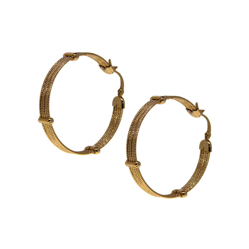 1928 Jewelry Golden Aura Hoop Earrings