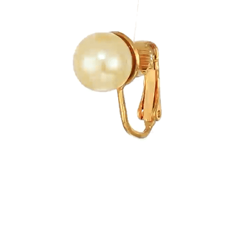 1928 Jewelry Petite Classic Faux Pearl Clip On Earrings