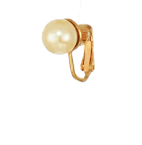1928 Jewelry Petite Classic Faux Pearl Clip On Earrings