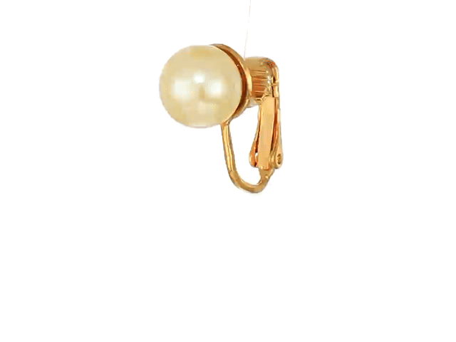1928 Jewelry Petite Classic Faux Pearl Clip On Earrings