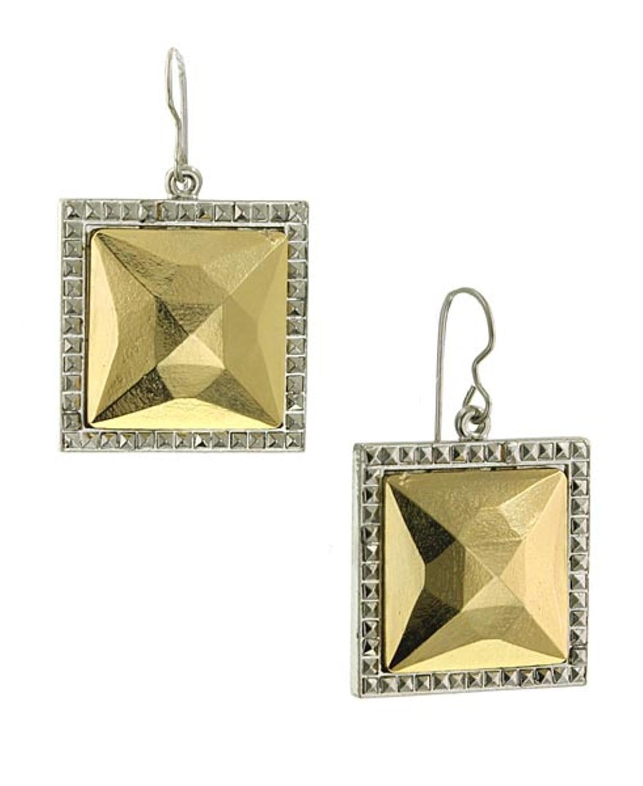 1928 Jewelry Fusion Lux Large Square Earrings