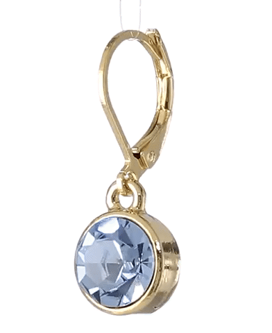 1928 Jewelry Round Crystal Dainty Drop Earrings