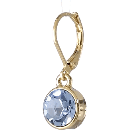 1928 Jewelry Round Crystal Dainty Drop Earrings