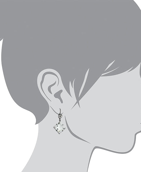 1928 Bridal Genuine Austrian Crystal Diamond Shape Drop Earrings