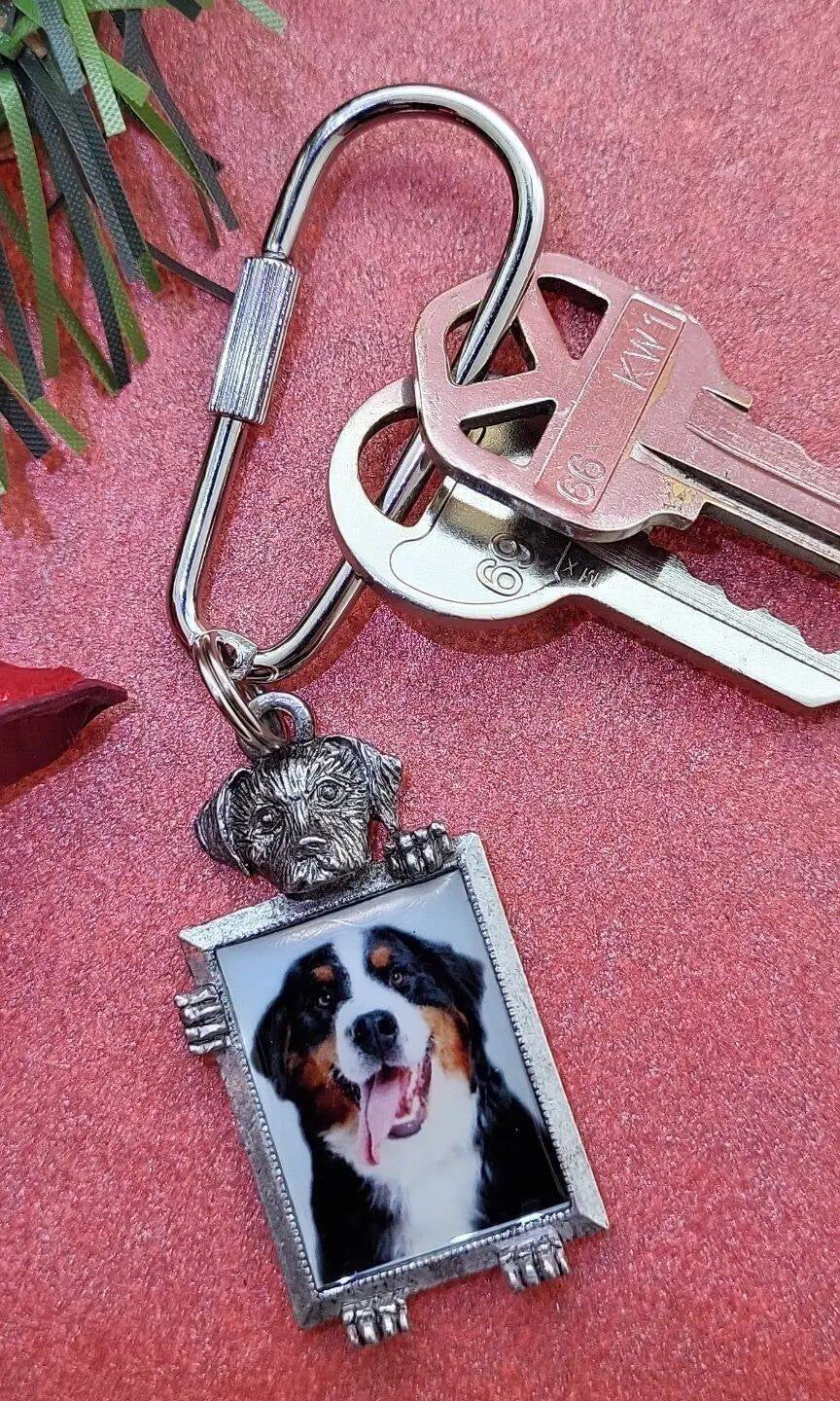 1928 Jewelry Dog Picture Carabiner Key Chain