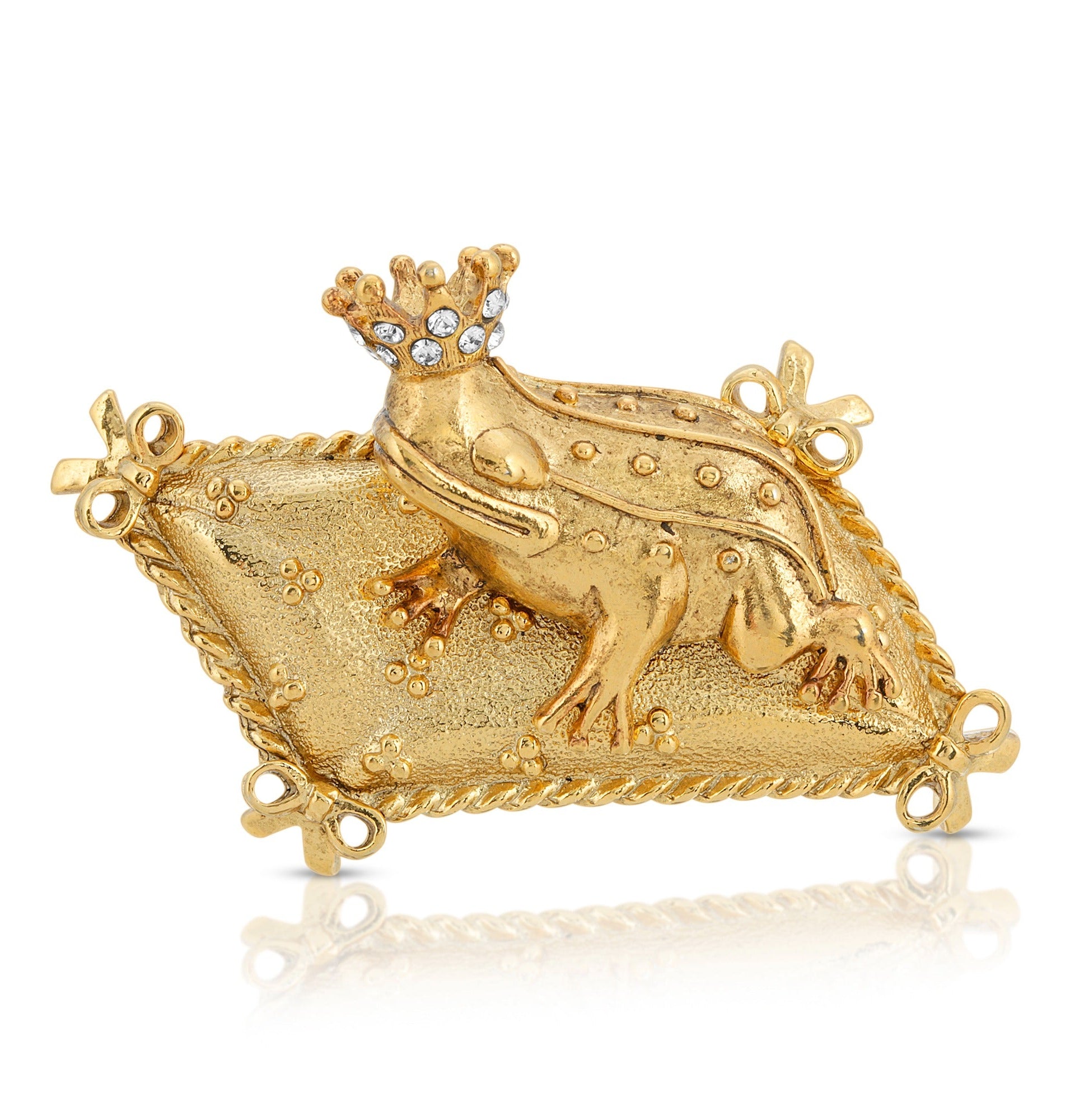 Antiquities Couture Crowning Glory Prince Charming Frog Pin