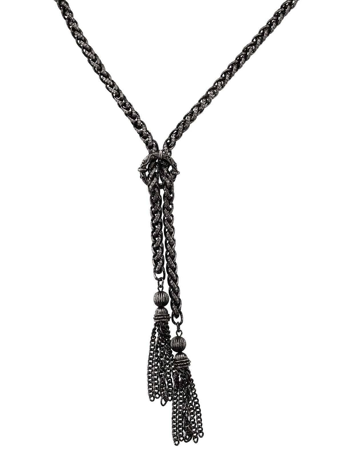 2028 Jewelry Rope Tassel Necklace 27"
