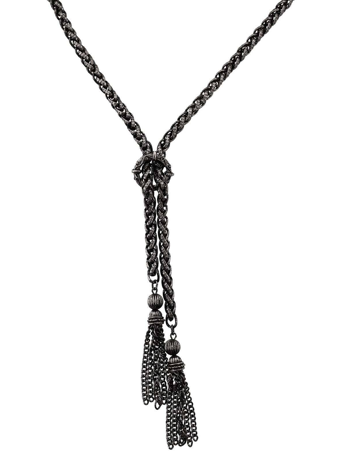2028 Jewelry Rope Tassel Necklace 27"