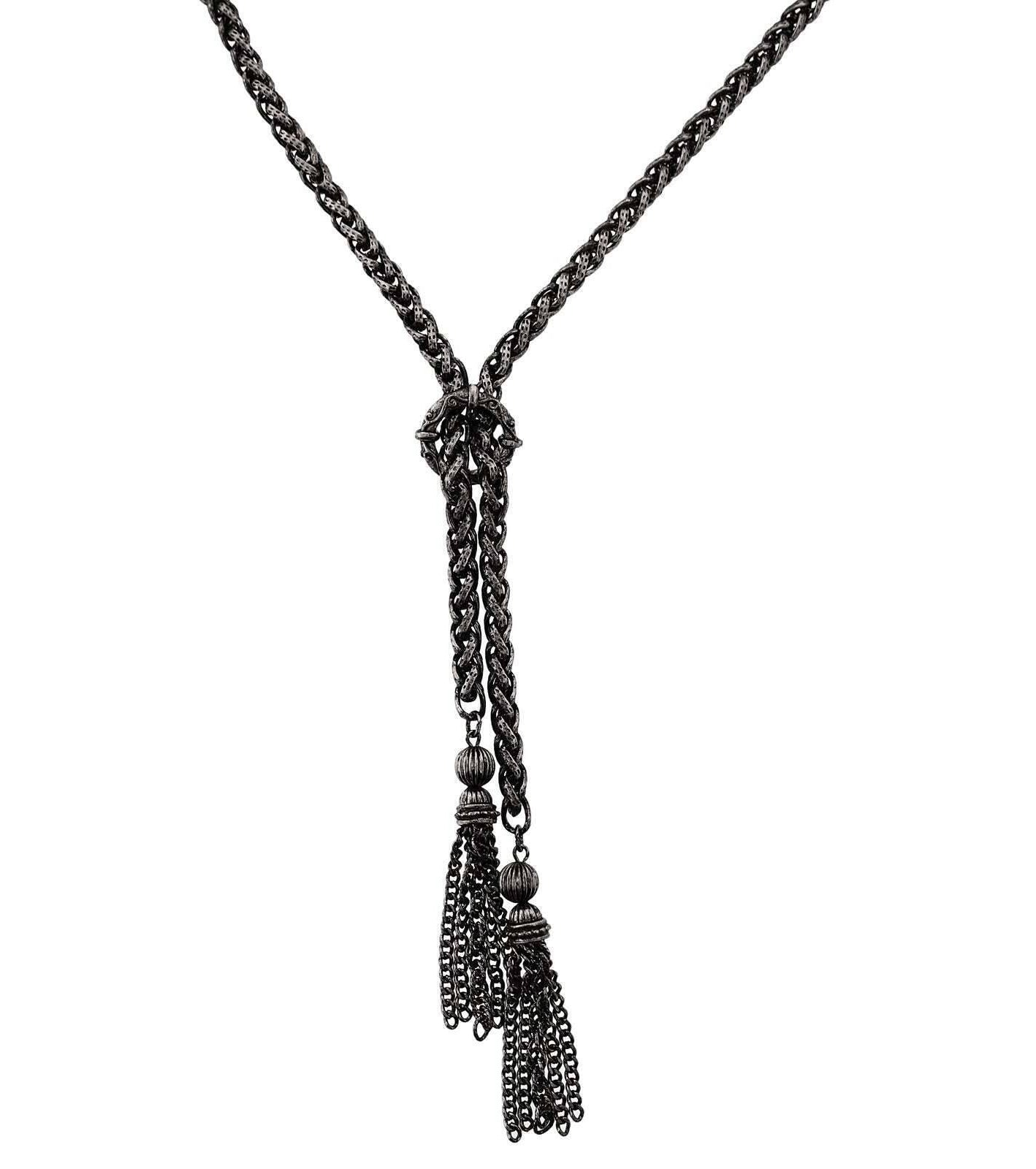 2028 Jewelry Rope Tassel Necklace 27"