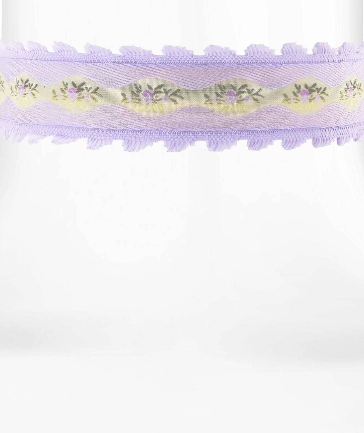 1928 Jewelry Pink Trim And Light Rose Floral Choker Necklace 12" + 5" Extender