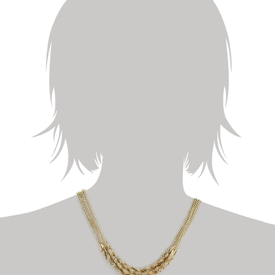 2028 Jewelry Multi Twist Chain Necklace 16" + 3" Extender