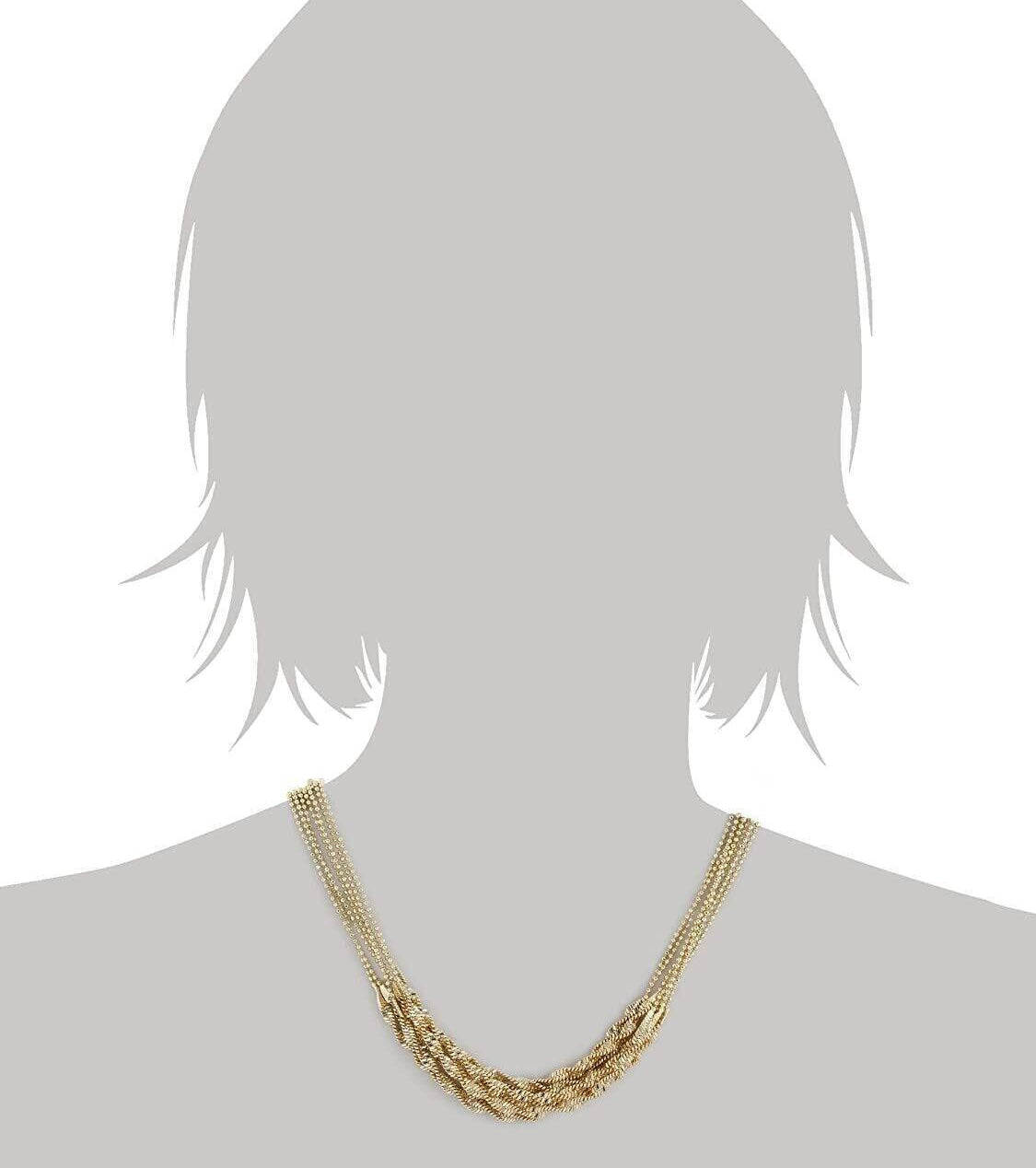 2028 Jewelry Multi Twist Chain Necklace 16" + 3" Extender