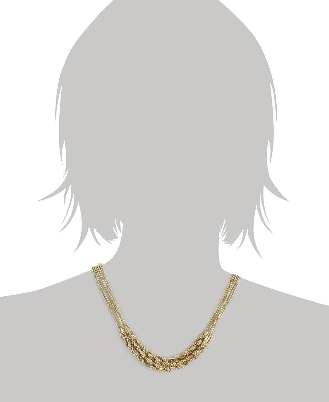 2028 Jewelry Multi Twist Chain Necklace 16" + 3" Extender