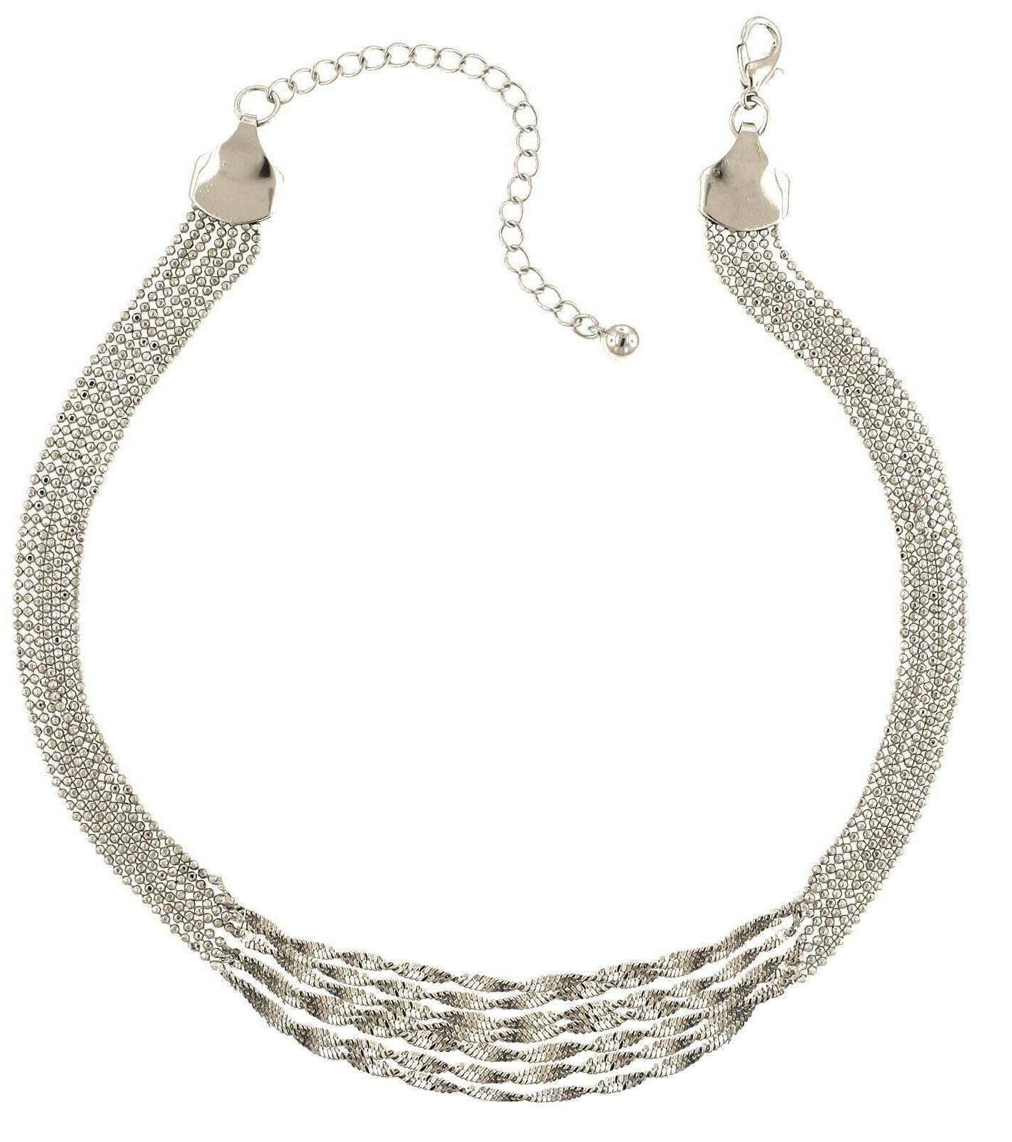 2028 Jewelry Multi Twist Chain Necklace 16" + 3" Extender