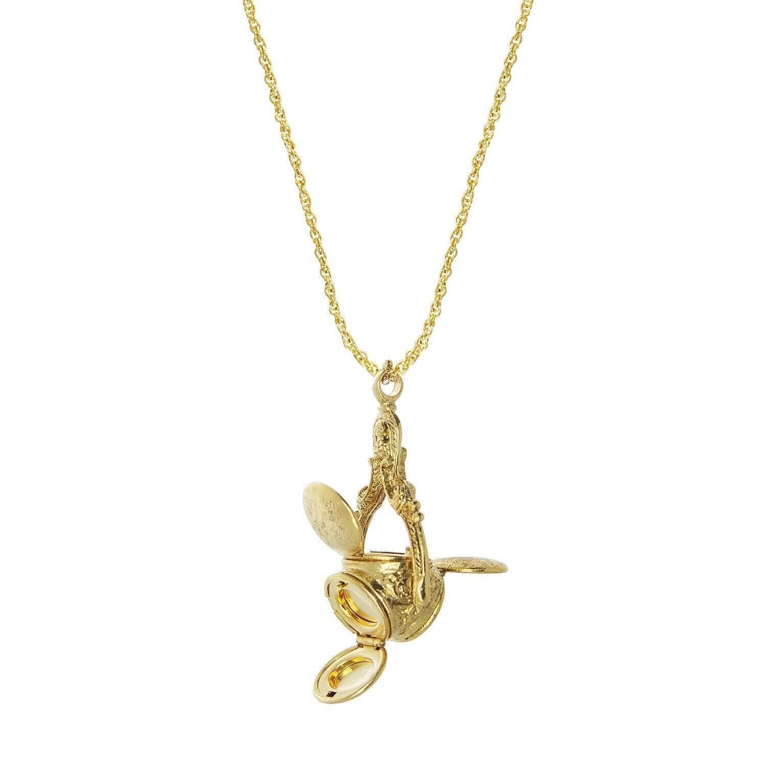 1928 Jewelry 3 Sided Spinner Locket Necklace 30"