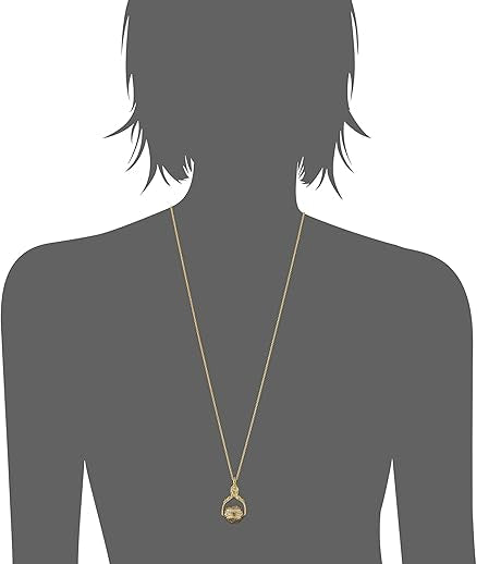 1928 Jewelry 3 Sided Spinner Locket Necklace 30"