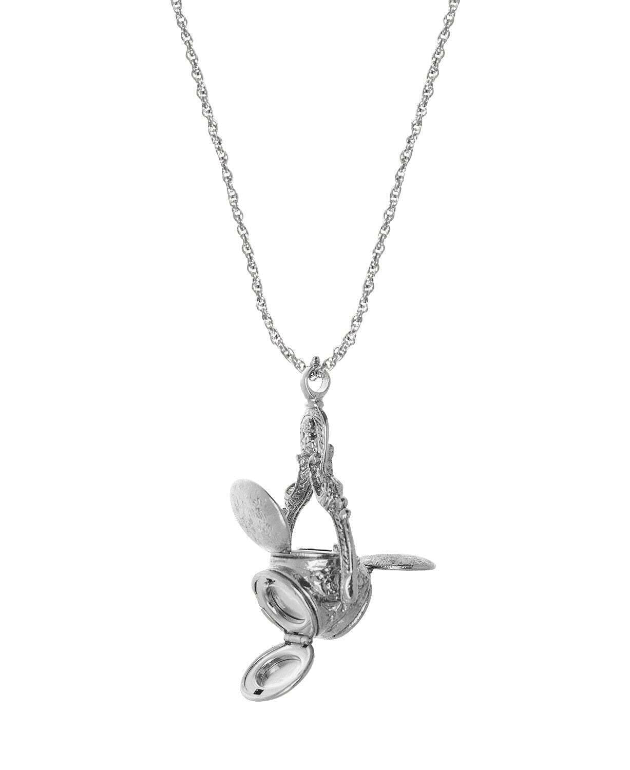 1928 Jewelry 3 Sided Spinner Locket Necklace 30"