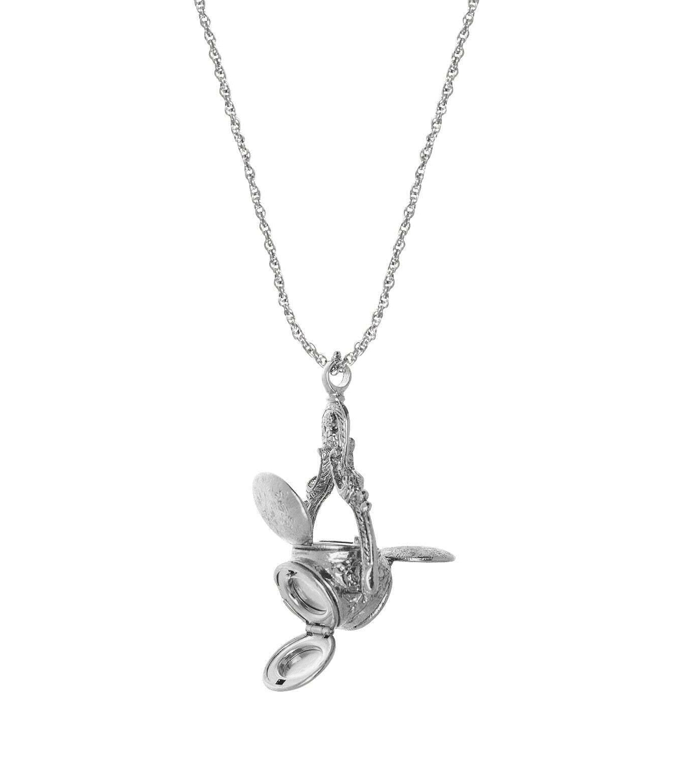 1928 Jewelry 3 Sided Spinner Locket Necklace 30"