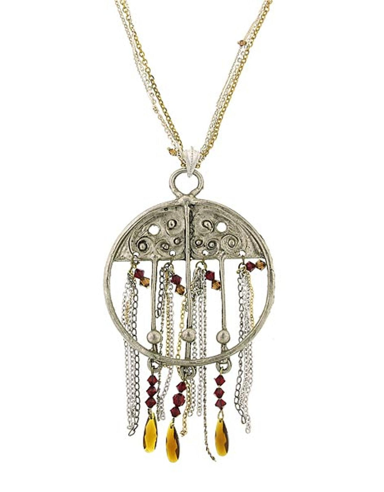 T.R.U. Wanderlust Charm Pendant Necklace 26"